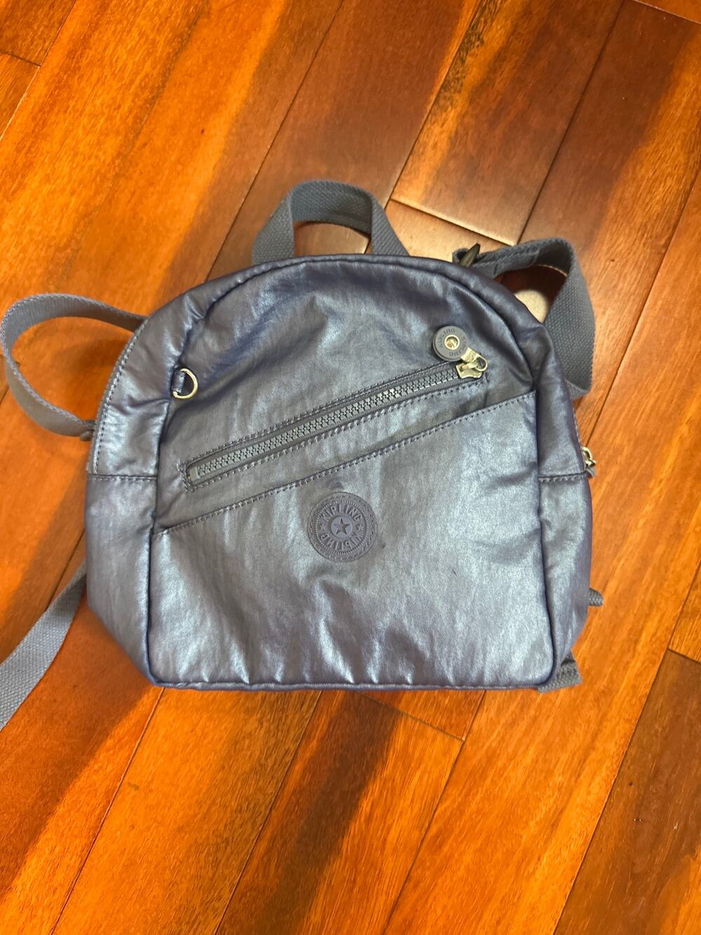 KIPLING City Pack Backpack Blue Metallic Water resistant